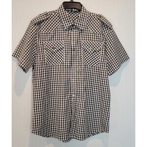 Vassi Atti XL Plaid Short Sleeve Western Shirt